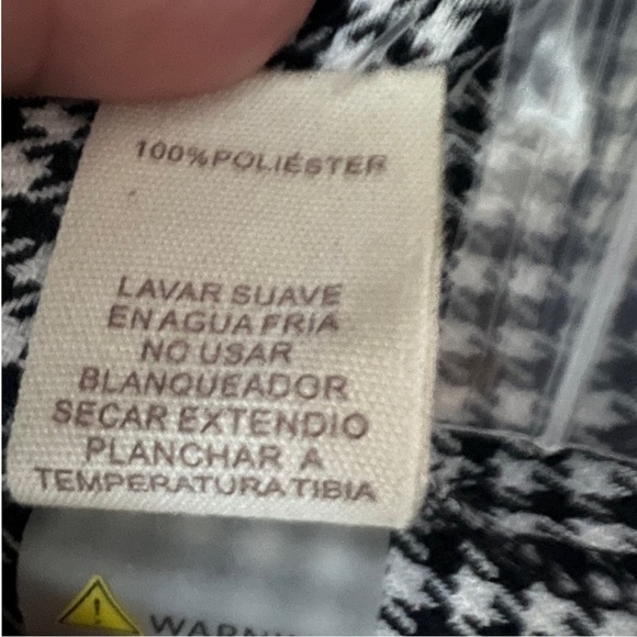 Fringe Houndstooth Shacket Black/White - Picture 8 of 9